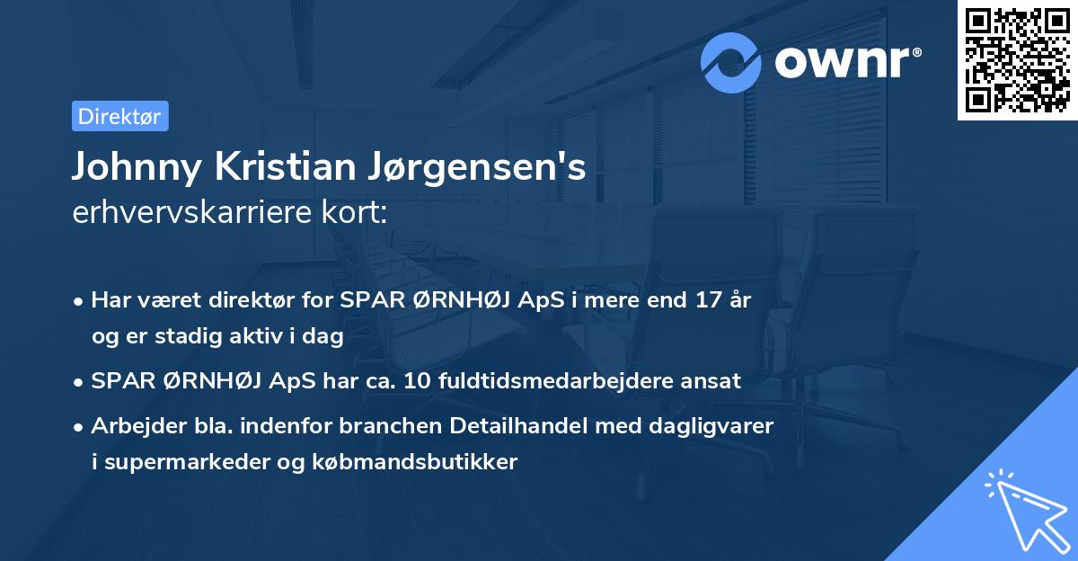 Johnny Kristian Jørgensen's erhvervskarriere kort