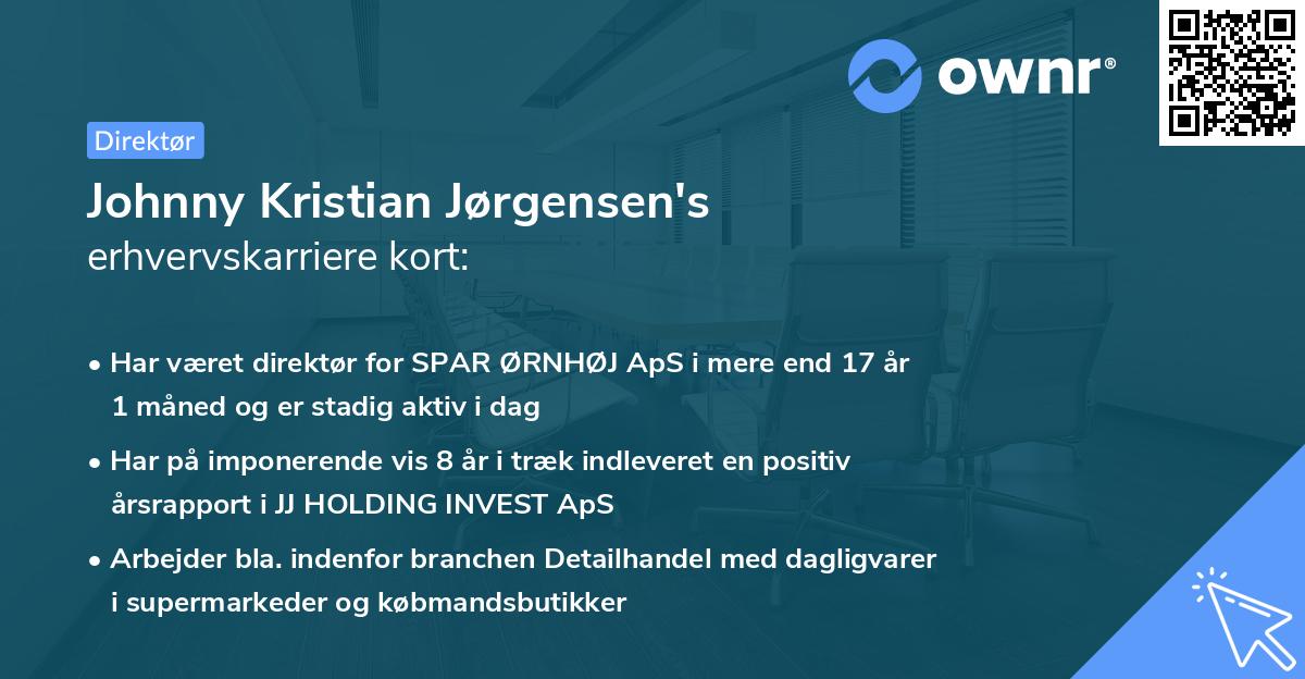 Johnny Kristian Jørgensen's erhvervskarriere kort