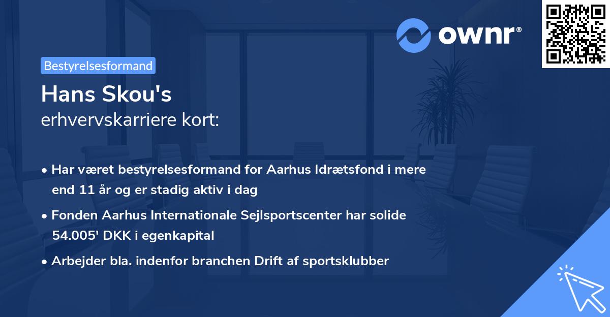 Hans Skou's erhvervskarriere kort