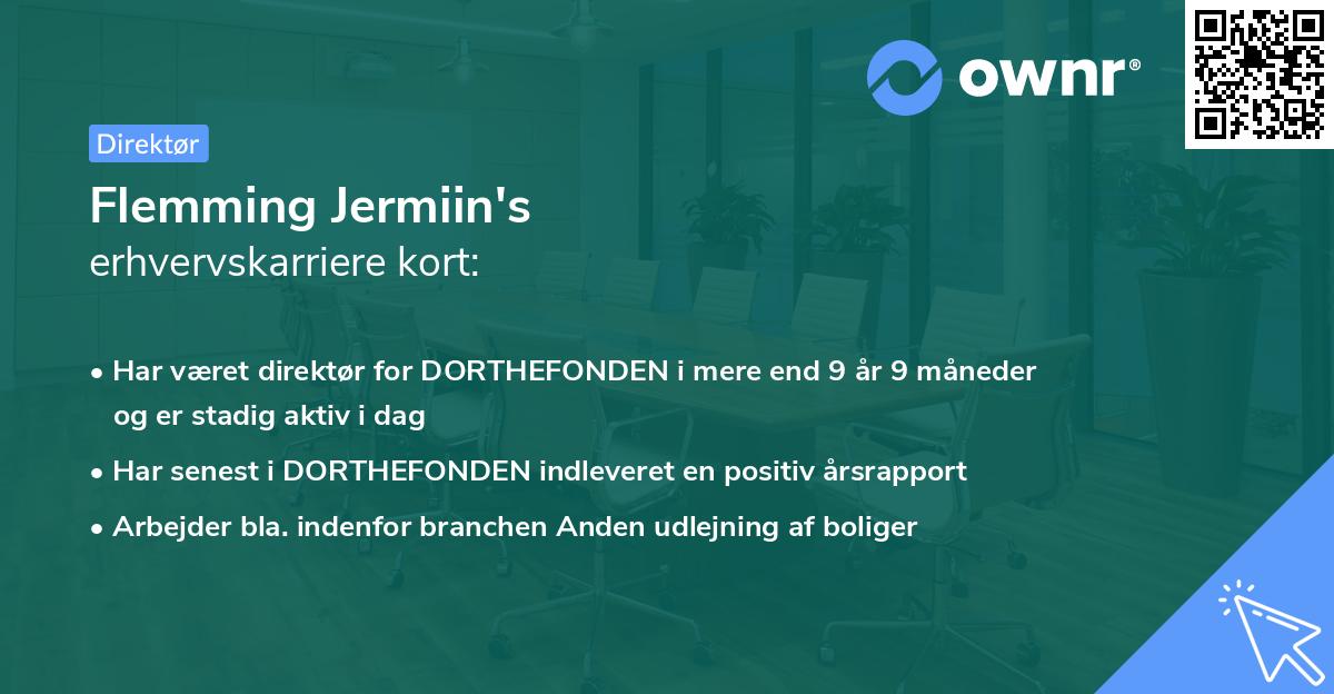 Flemming Jermiin's erhvervskarriere kort