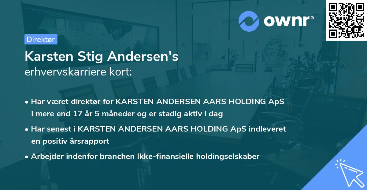 Karsten Stig Andersen's erhvervskarriere kort