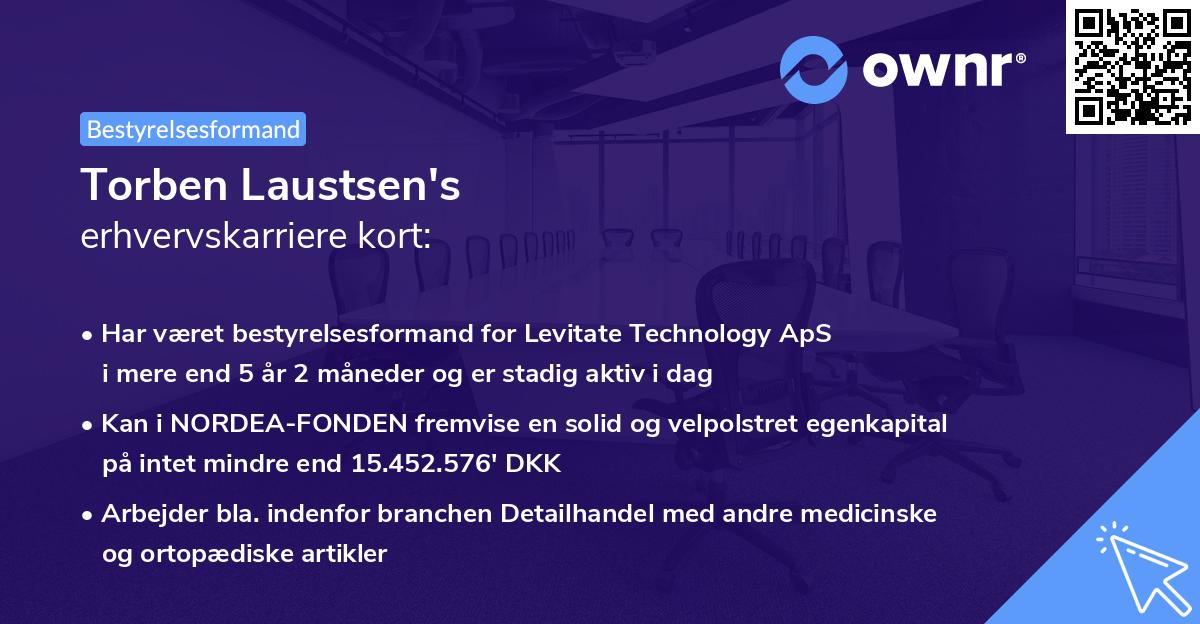 Torben Laustsen's erhvervskarriere kort