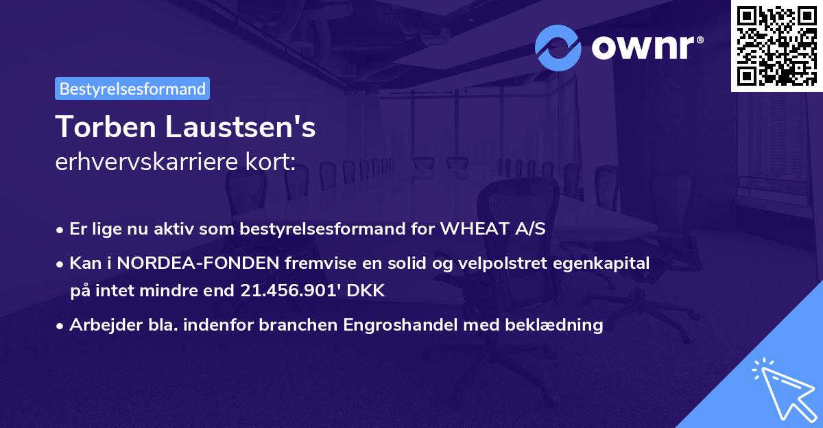 Torben Laustsen's erhvervskarriere kort