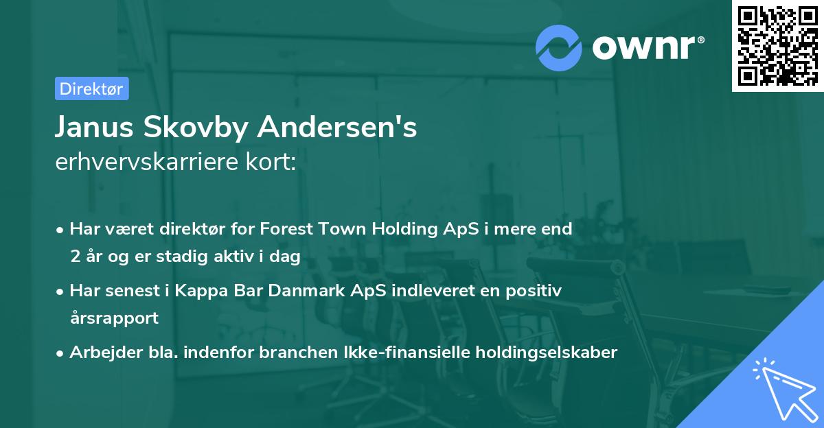 Janus Skovby Andersen's erhvervskarriere kort