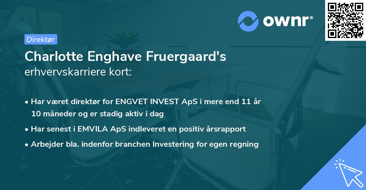 Charlotte Enghave Fruergaard's erhvervskarriere kort