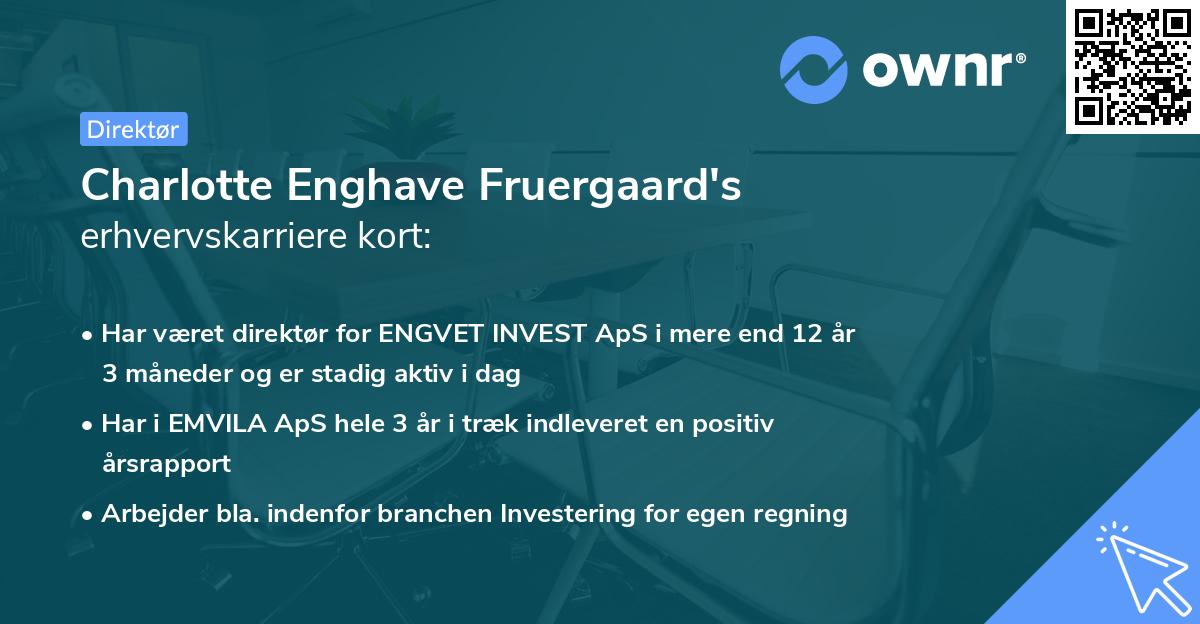 Charlotte Enghave Fruergaard's erhvervskarriere kort