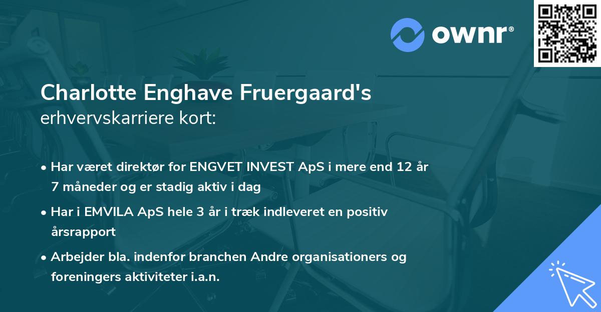 Charlotte Enghave Fruergaard's erhvervskarriere kort