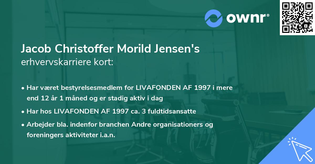 Jacob Christoffer Morild Jensen's erhvervskarriere kort