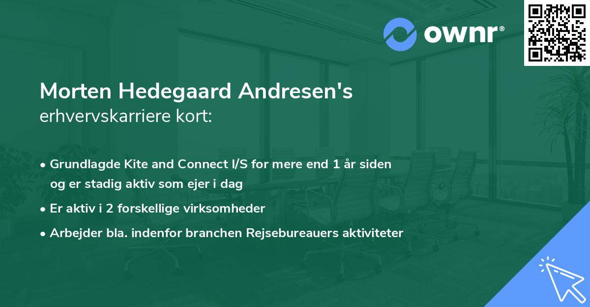Morten Hedegaard Andresen's erhvervskarriere kort