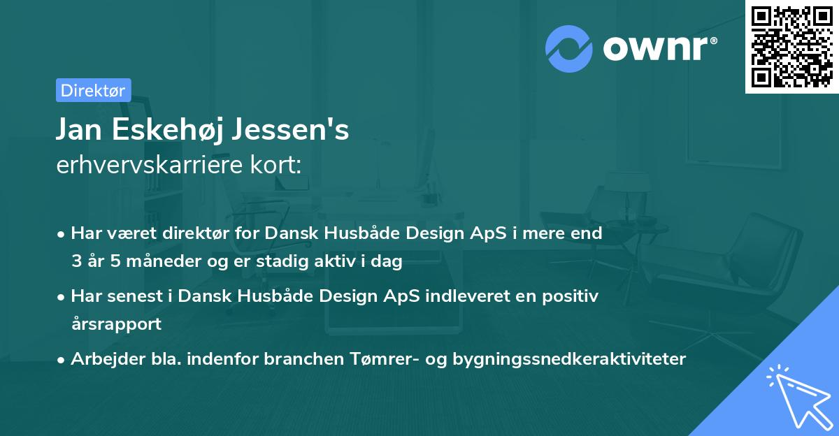 Jan Eskehøj Jessen's erhvervskarriere kort