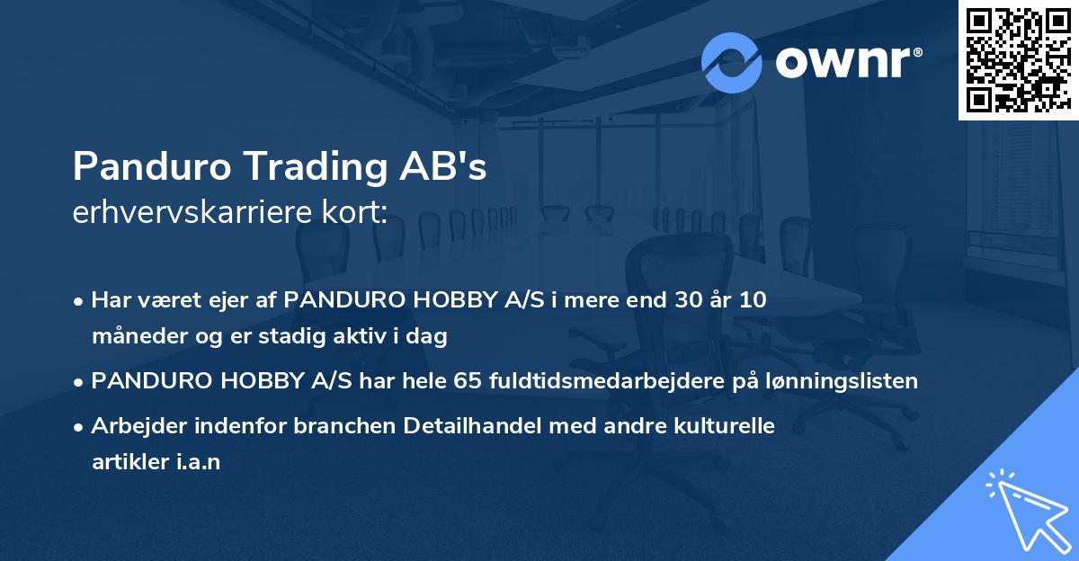 Panduro Trading AB's erhvervskarriere kort