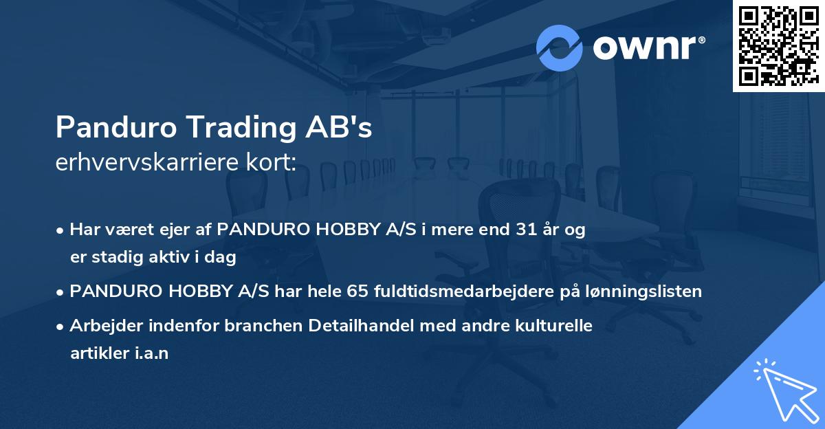 Panduro Trading AB's erhvervskarriere kort