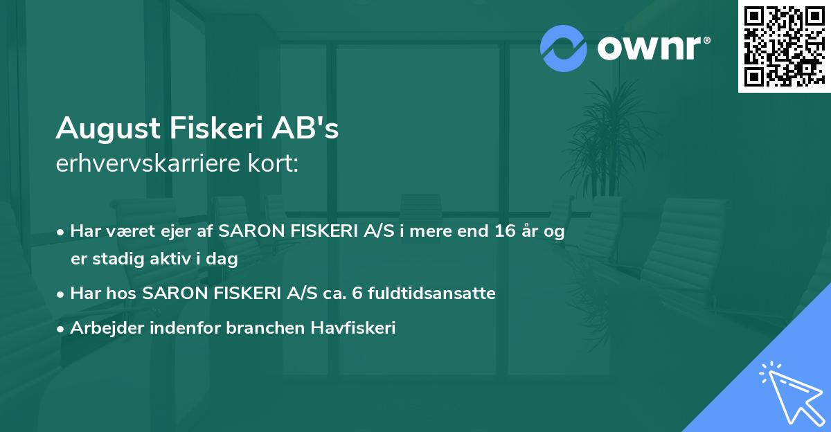 August Fiskeri AB's erhvervskarriere kort