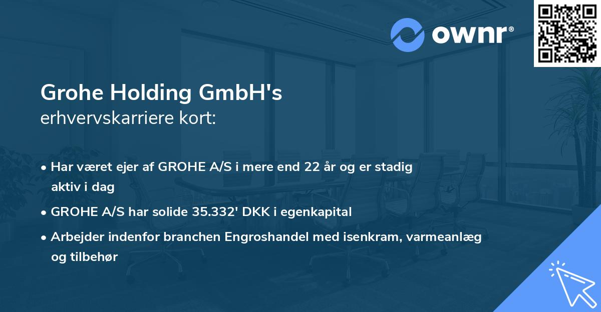 Grohe Holding GmbH's erhvervskarriere kort