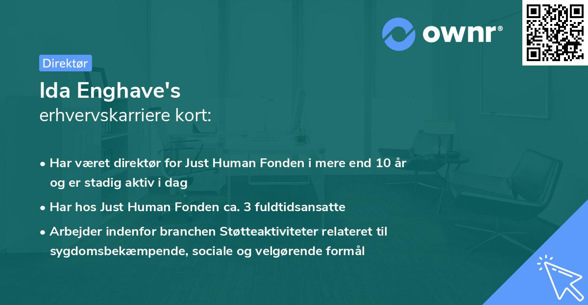 Ida Enghave's erhvervskarriere kort