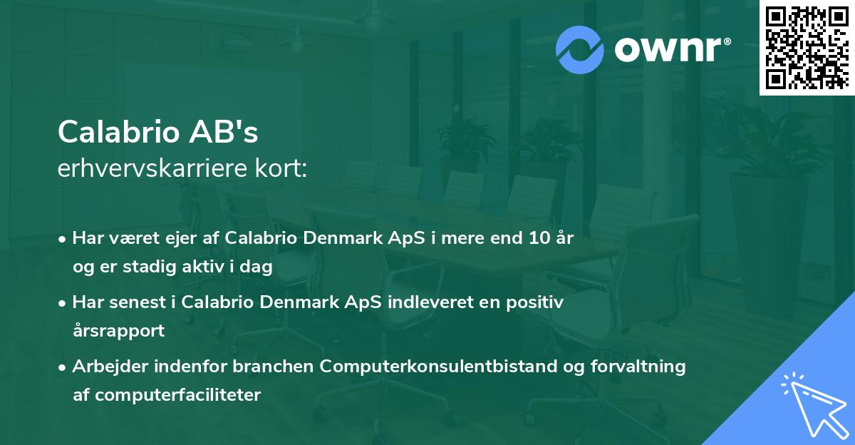 Calabrio AB's erhvervskarriere kort