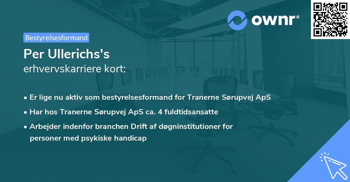 Per Ullerichs's erhvervskarriere kort