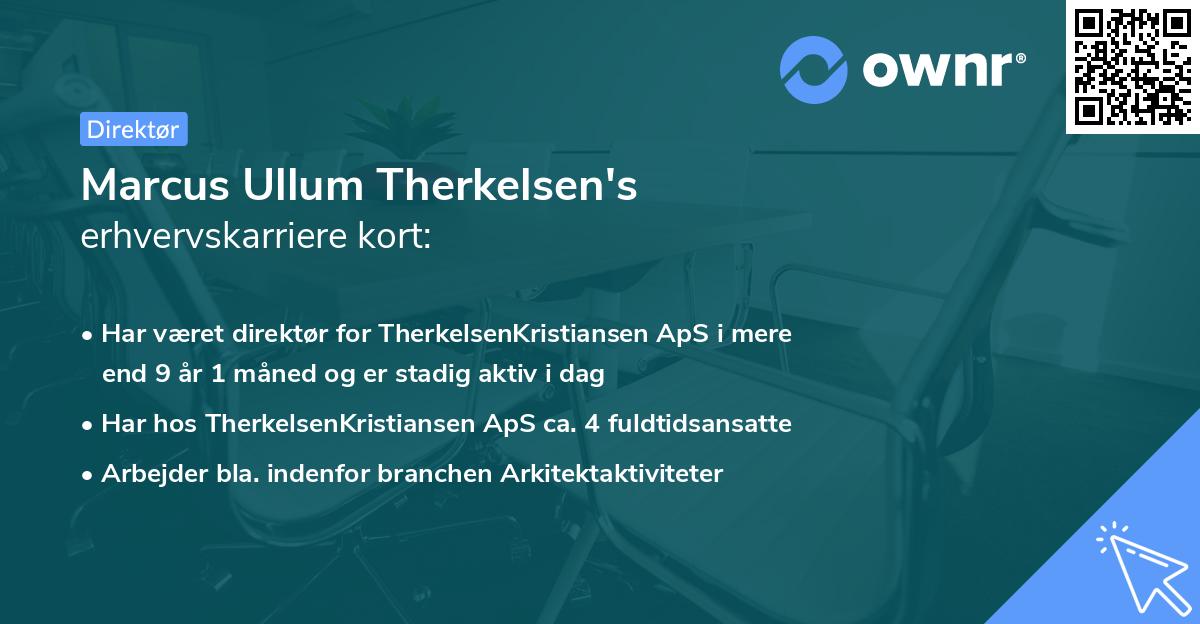 Marcus Ullum Therkelsen's erhvervskarriere kort