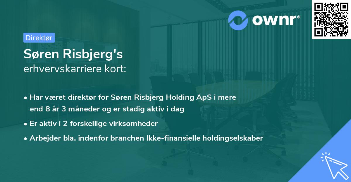 Søren Risbjerg's erhvervskarriere kort