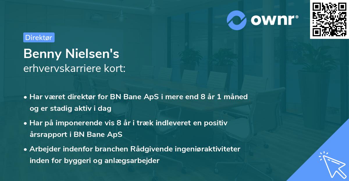 Benny Nielsen's erhvervskarriere kort