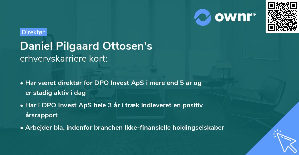 Daniel Pilgaard Ottosen's erhvervskarriere kort