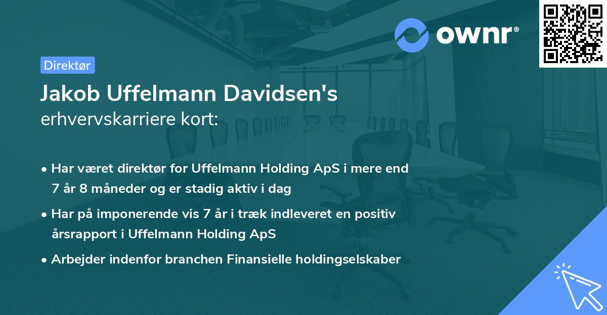 Jakob Uffelmann Davidsen's erhvervskarriere kort