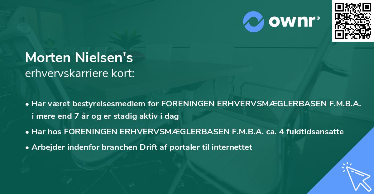 Morten Nielsen's erhvervskarriere kort