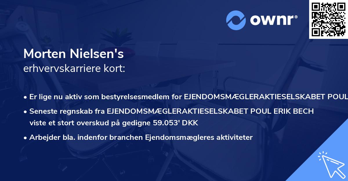 Morten Nielsen's erhvervskarriere kort