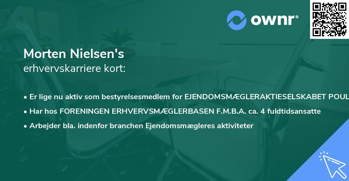 Morten Nielsen's erhvervskarriere kort