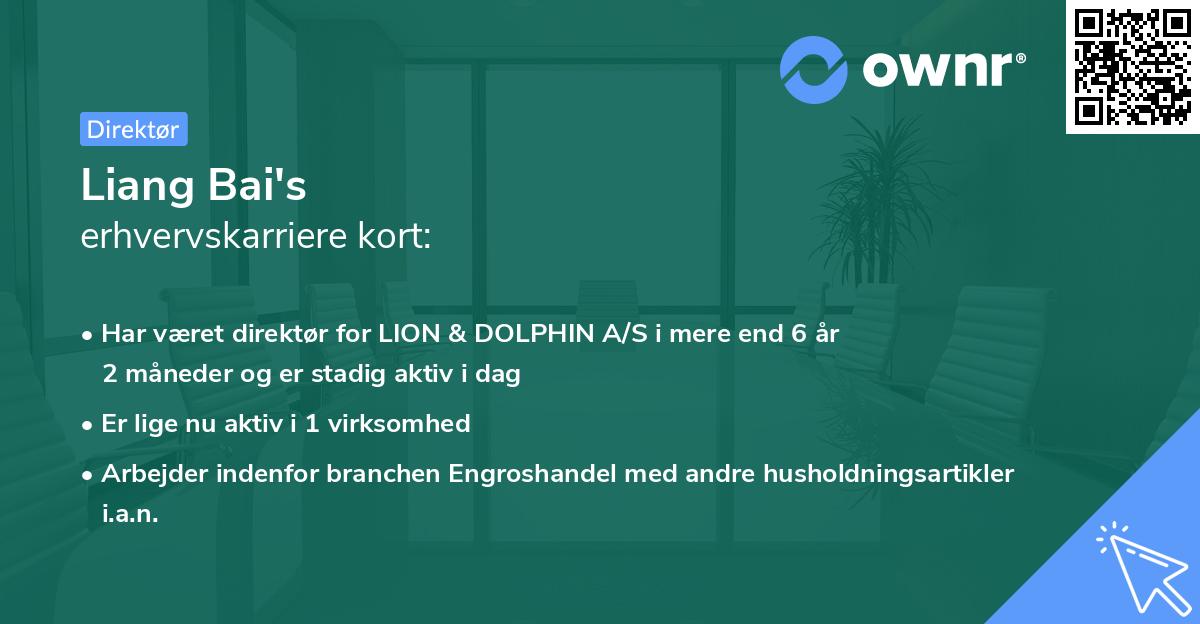 Liang Bai's erhvervskarriere kort