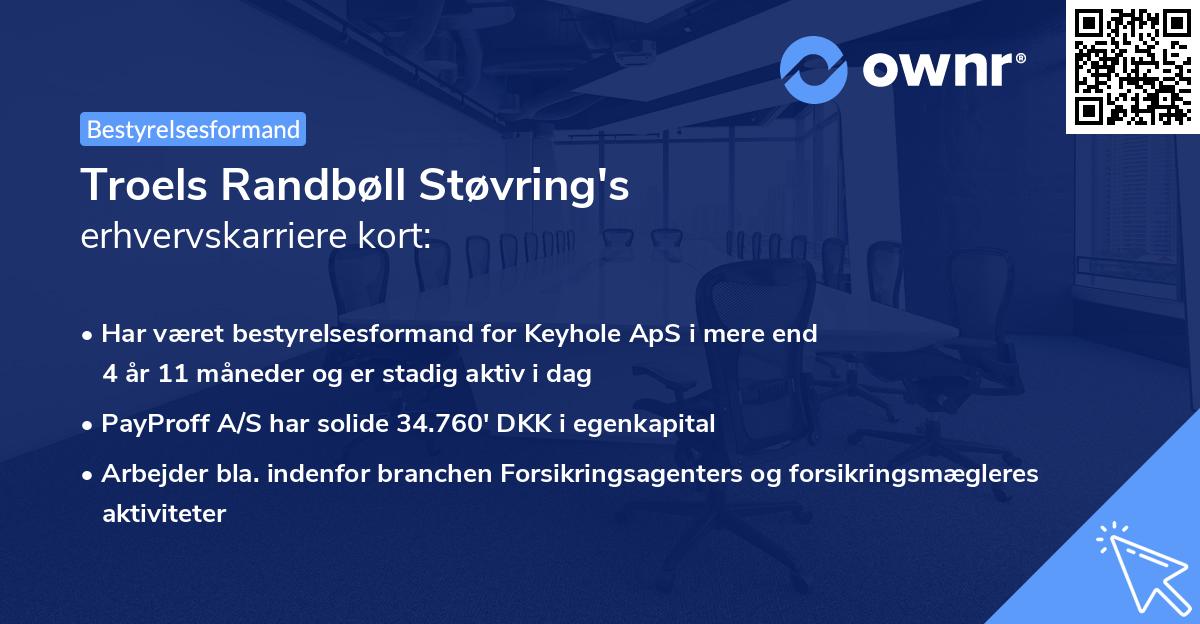Troels Randbøll Støvring's erhvervskarriere kort