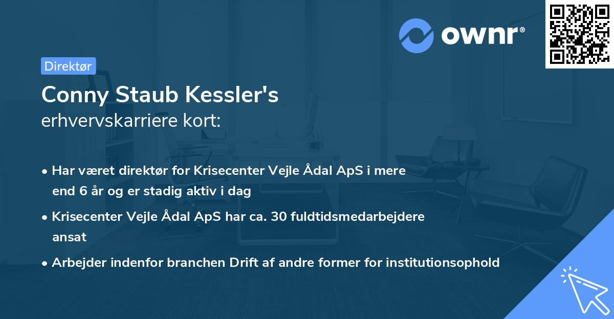 Conny Staub Kessler's erhvervskarriere kort