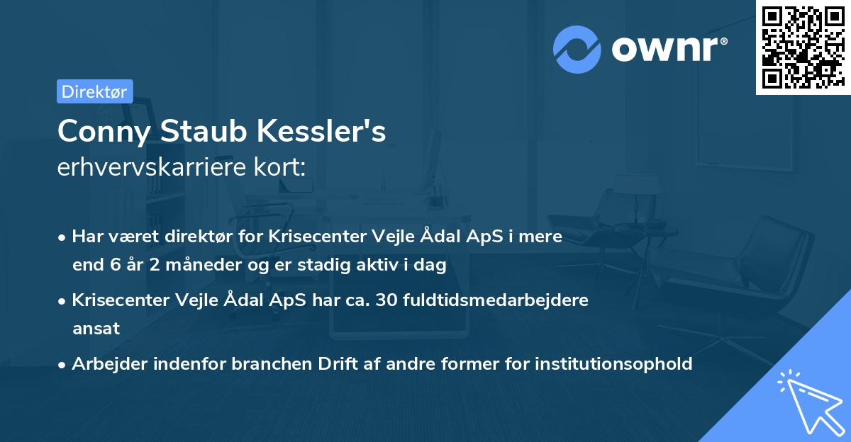 Conny Staub Kessler's erhvervskarriere kort