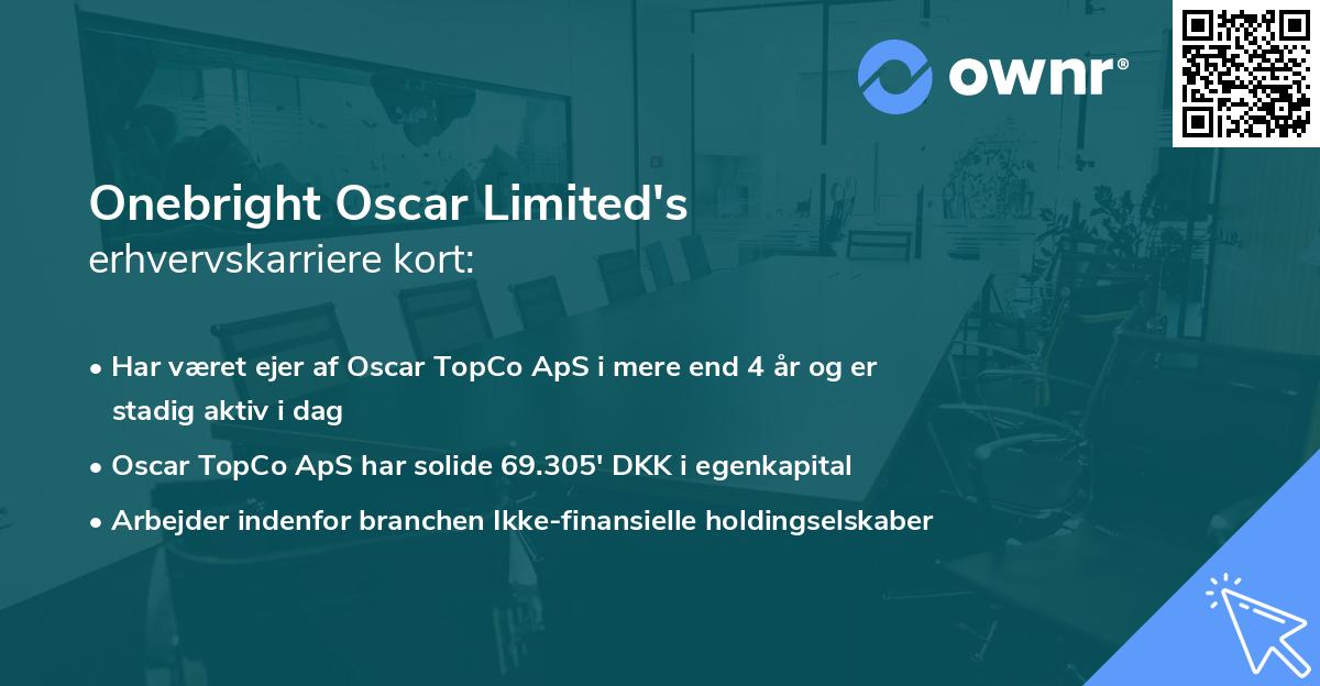 Onebright Oscar Limited's erhvervskarriere kort