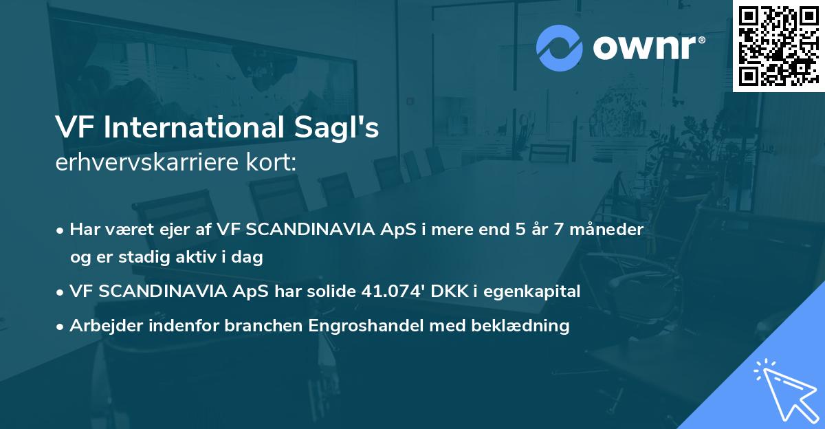 VF International Sagl's erhvervskarriere kort