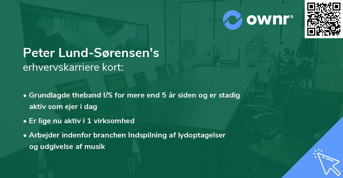 Peter Lund-Sørensen's erhvervskarriere kort