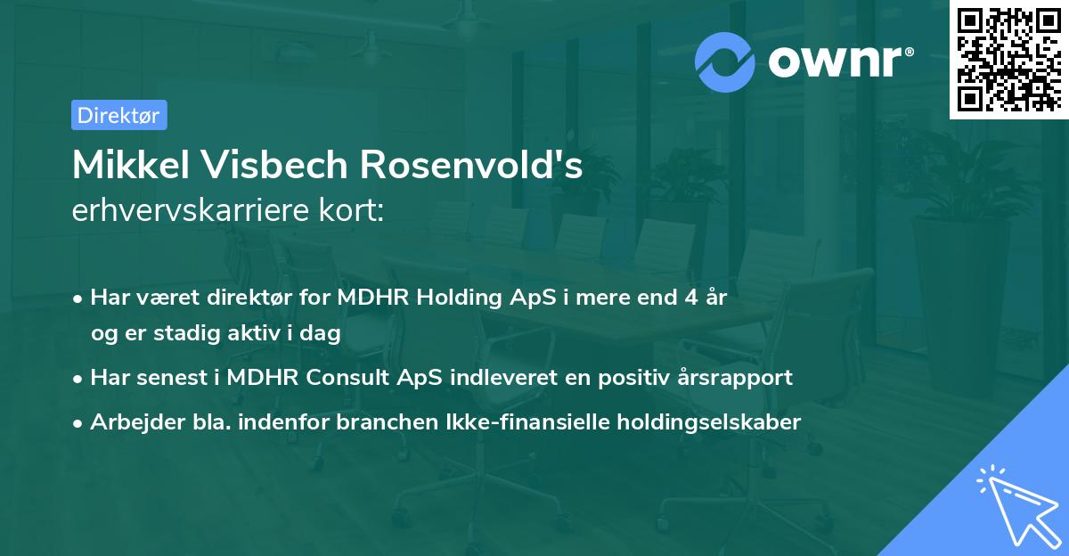 Mikkel Visbech Rosenvold's erhvervskarriere kort
