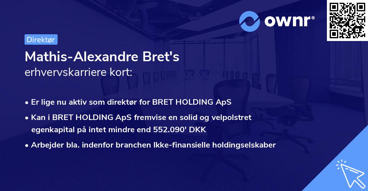 Mathis-Alexandre Bret's erhvervskarriere kort