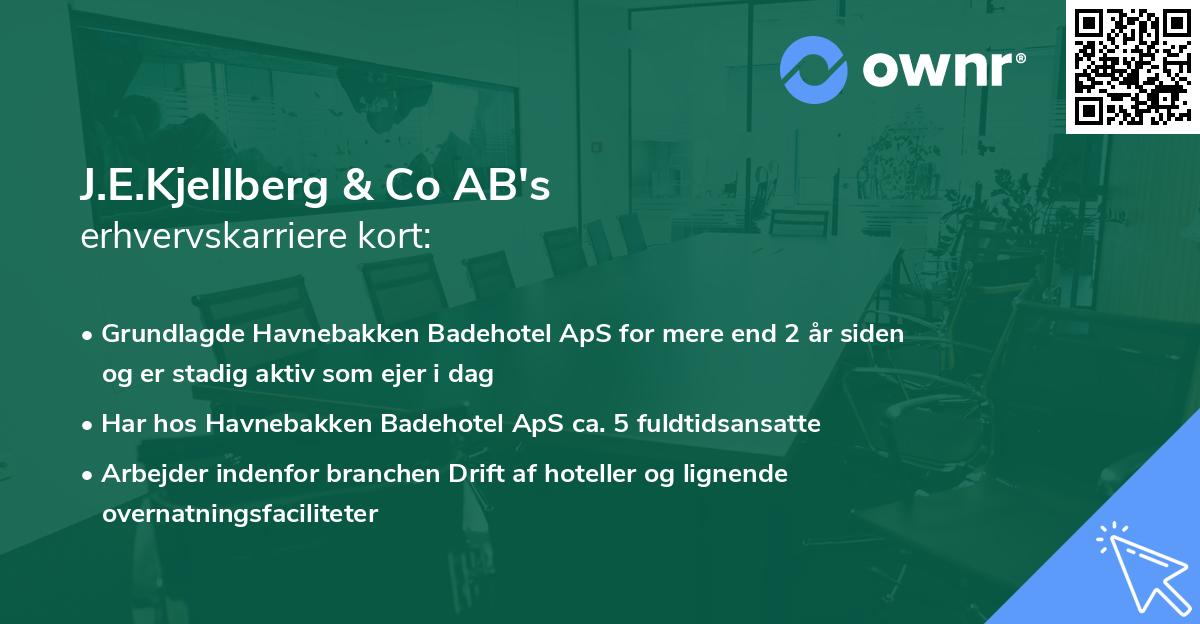 J.E.Kjellberg & Co AB's erhvervskarriere kort