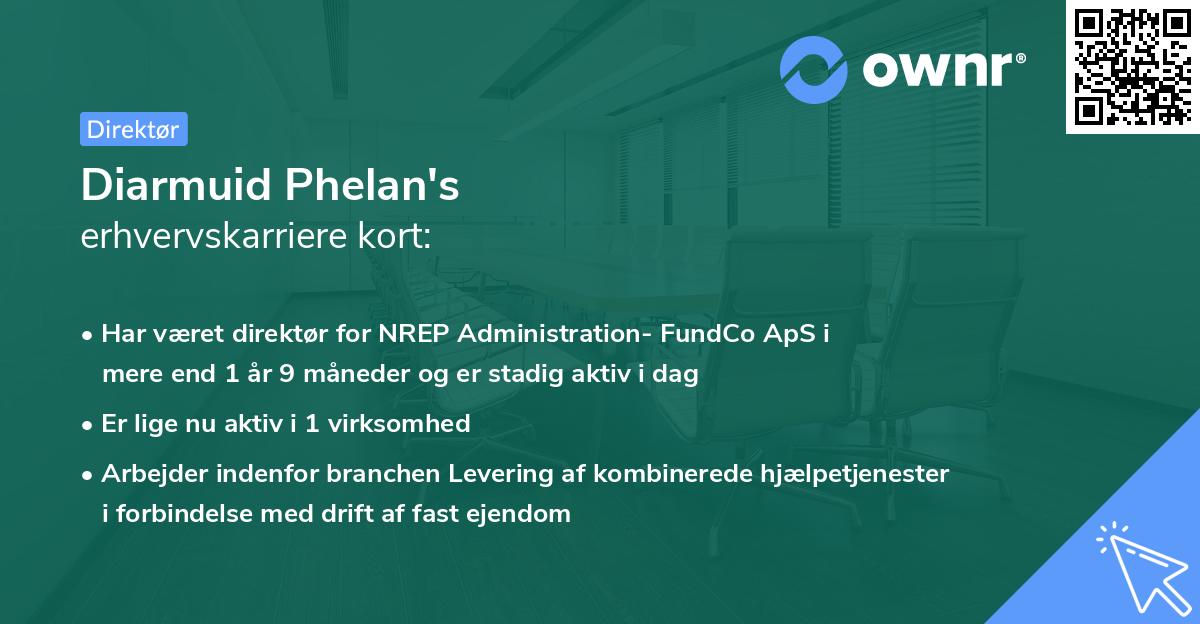 Diarmuid Phelan's erhvervskarriere kort