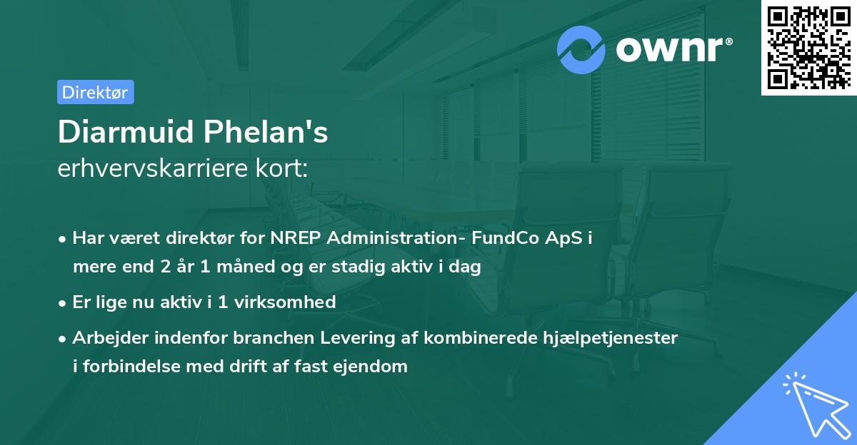 Diarmuid Phelan's erhvervskarriere kort