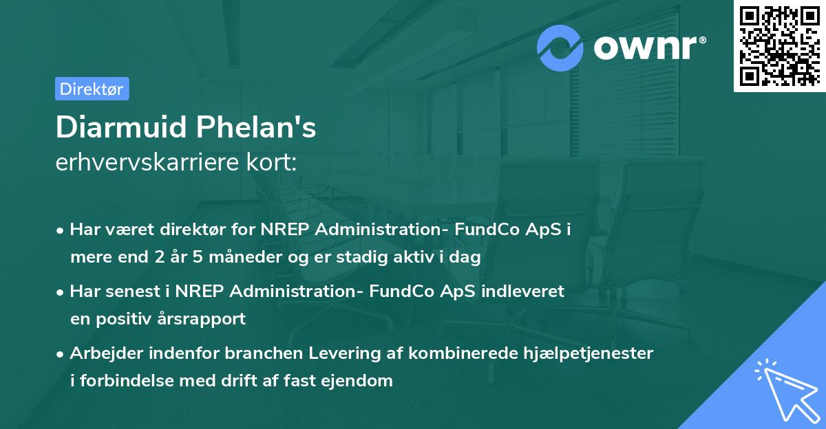 Diarmuid Phelan's erhvervskarriere kort