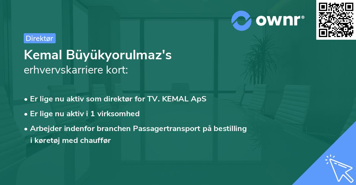 Kemal Büyükyorulmaz's erhvervskarriere kort