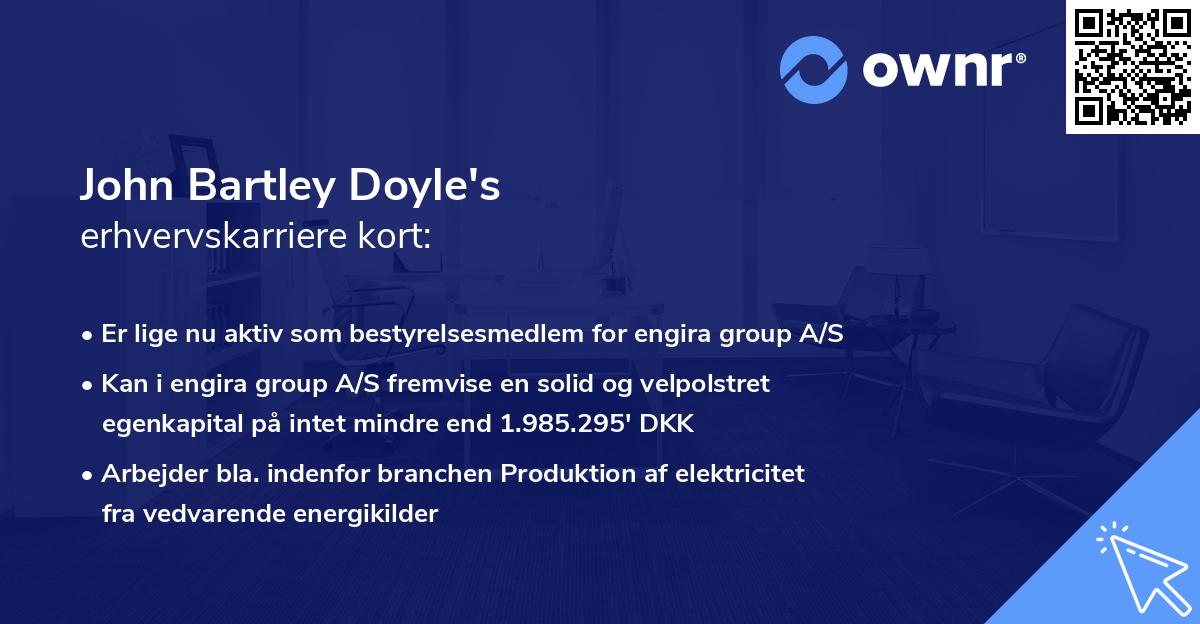 John Bartley Doyle's erhvervskarriere kort