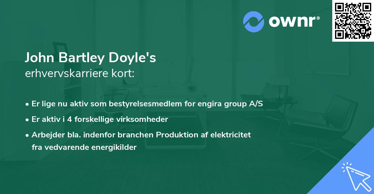 John Bartley Doyle's erhvervskarriere kort