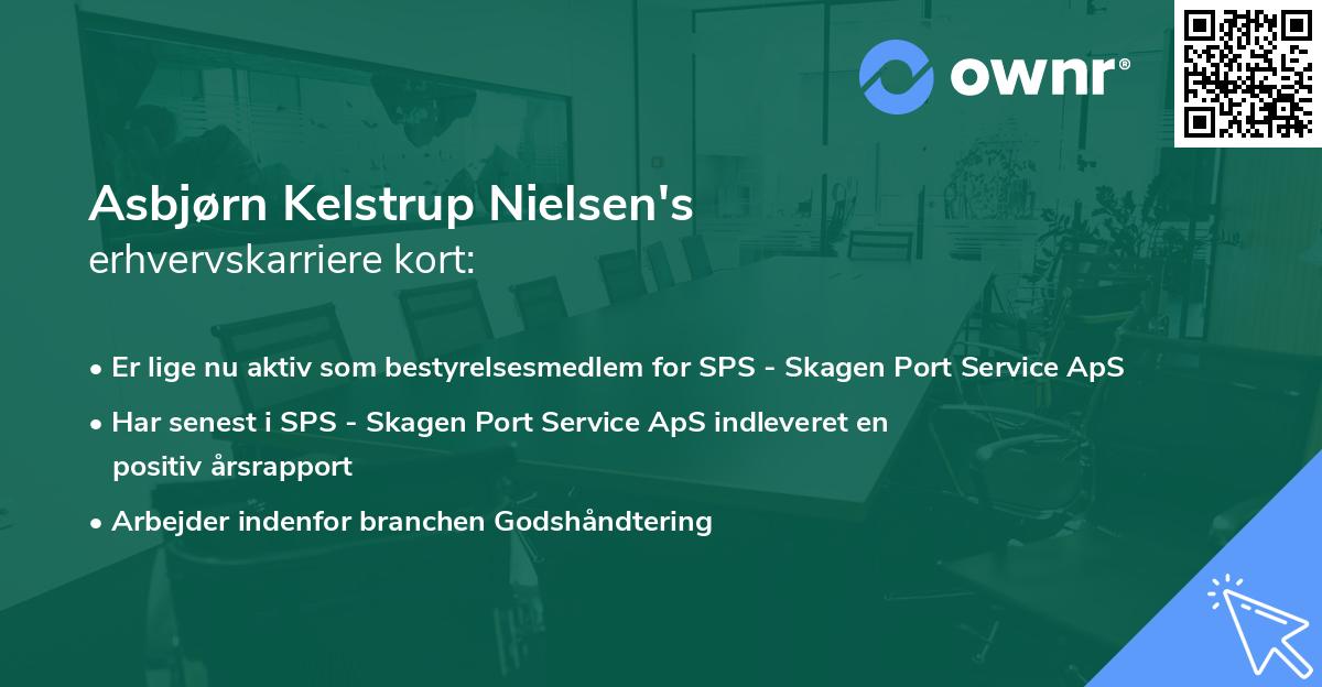 Asbjørn Kelstrup Nielsen's erhvervskarriere kort