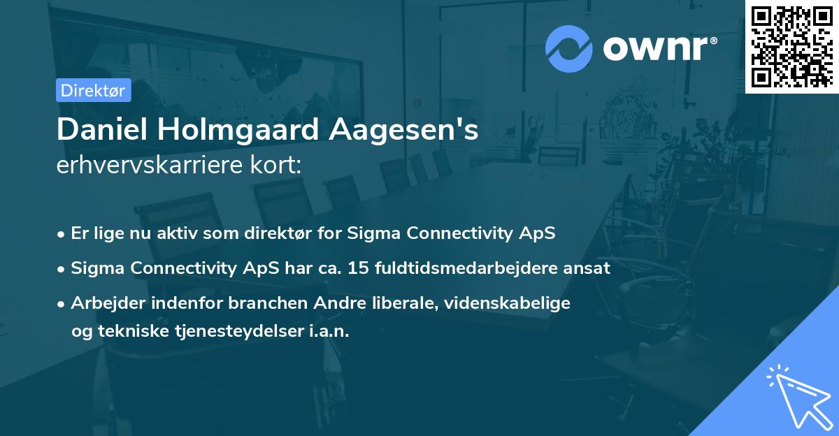 Daniel Holmgaard Aagesen's erhvervskarriere kort