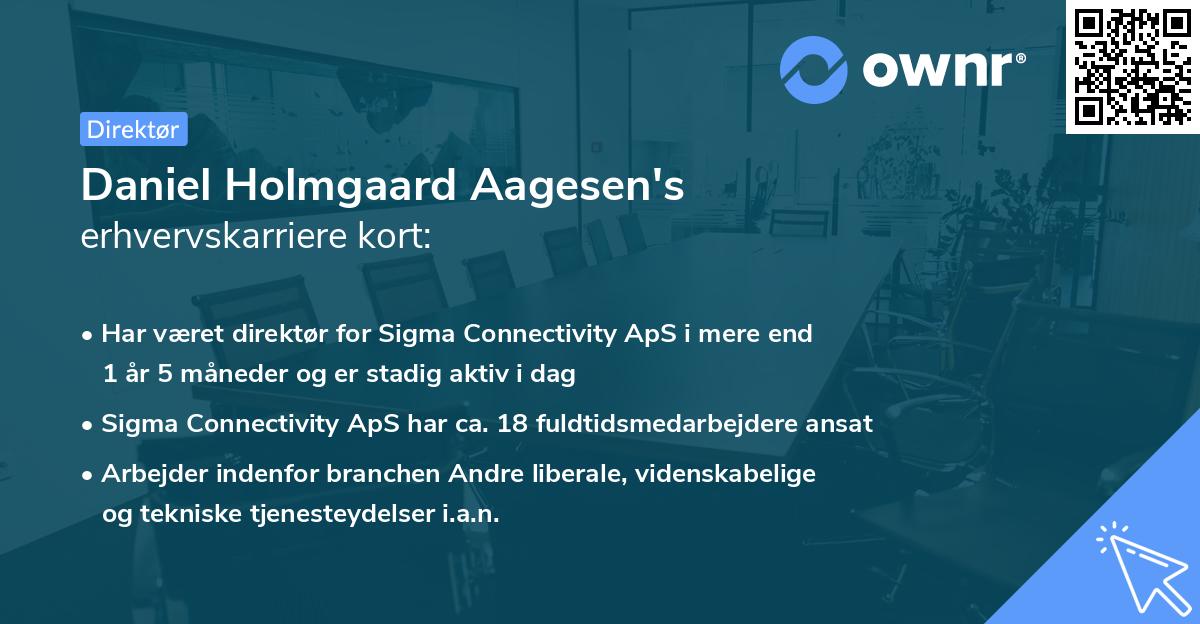 Daniel Holmgaard Aagesen's erhvervskarriere kort