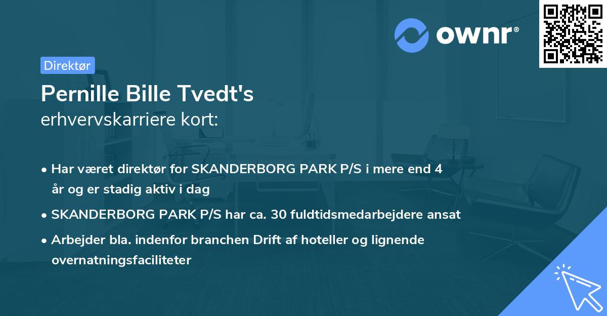 Pernille Bille Tvedt's erhvervskarriere kort