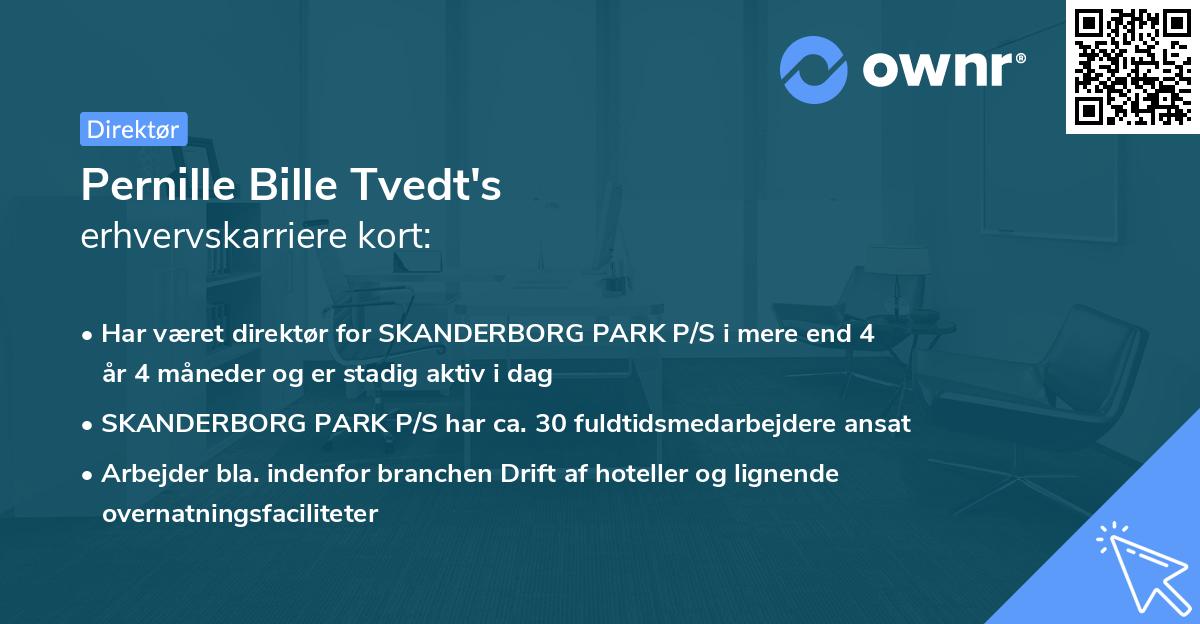 Pernille Bille Tvedt's erhvervskarriere kort